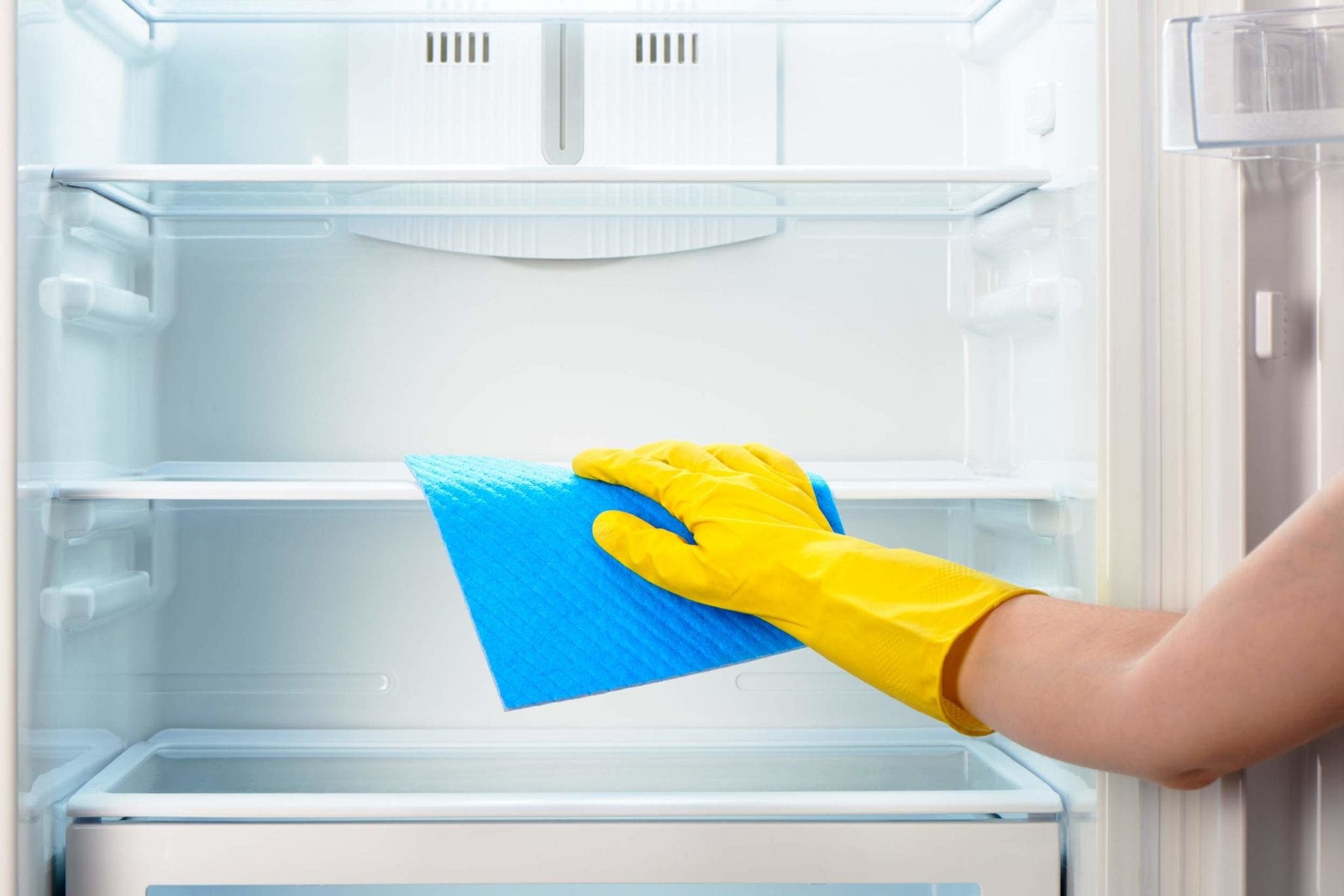Deep Cleaning Inside Refrigerator